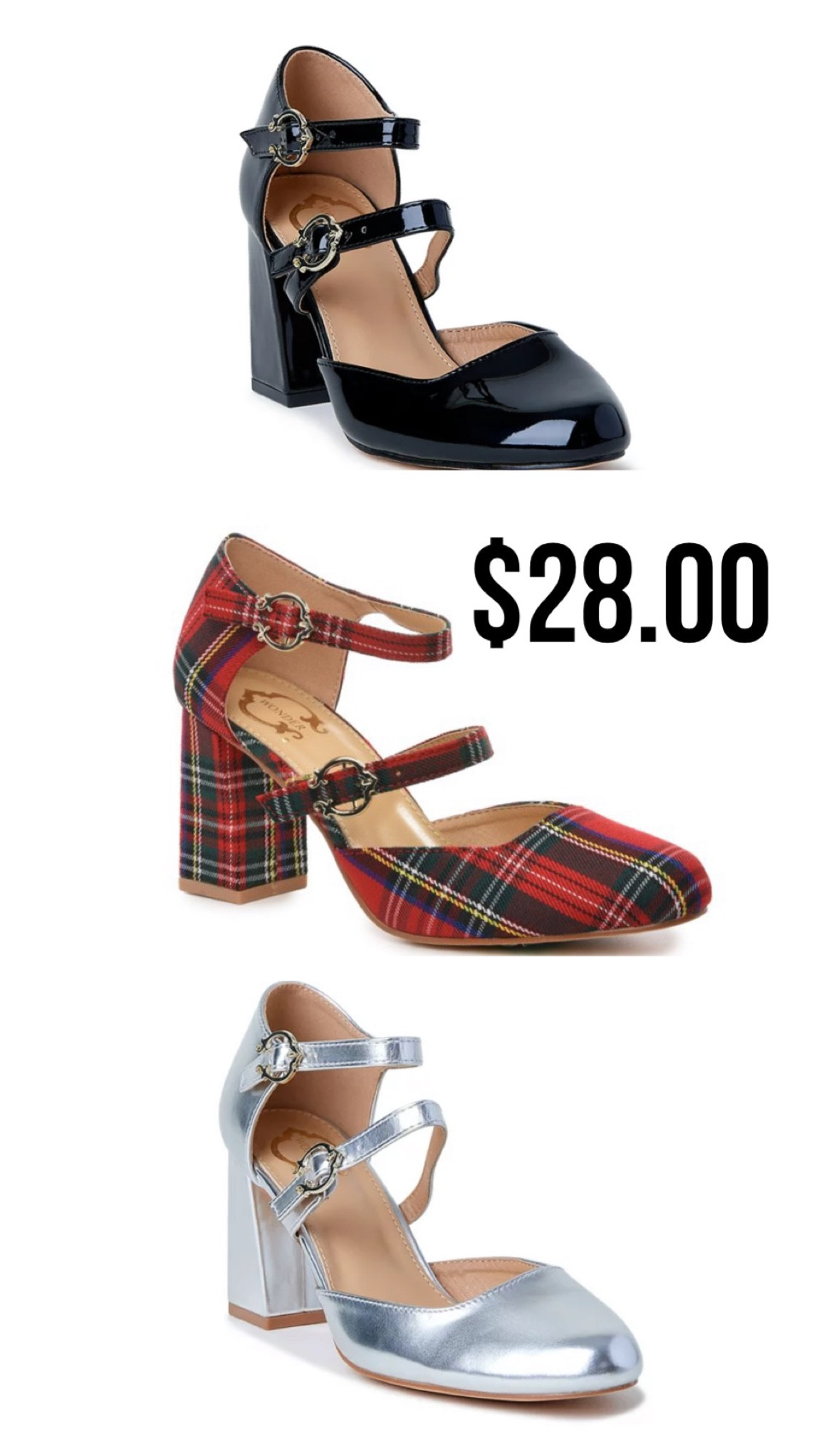 Walmart fashion Walmart style Walmart outfit Walmart heels Walmart dress shoes Walmart high heels Walmart chunky heel dress shoe tartan red plaid chunky heel Mary Jane black chunky heel Mary Jane shoe black chunky heel high heel shoe silver maryjane two strap high heel shoe metallic silver two strap Mary Jane high heel shoe PoppieMichelle 

#LTKsalealert #LTKunder50 #LTKshoecrush