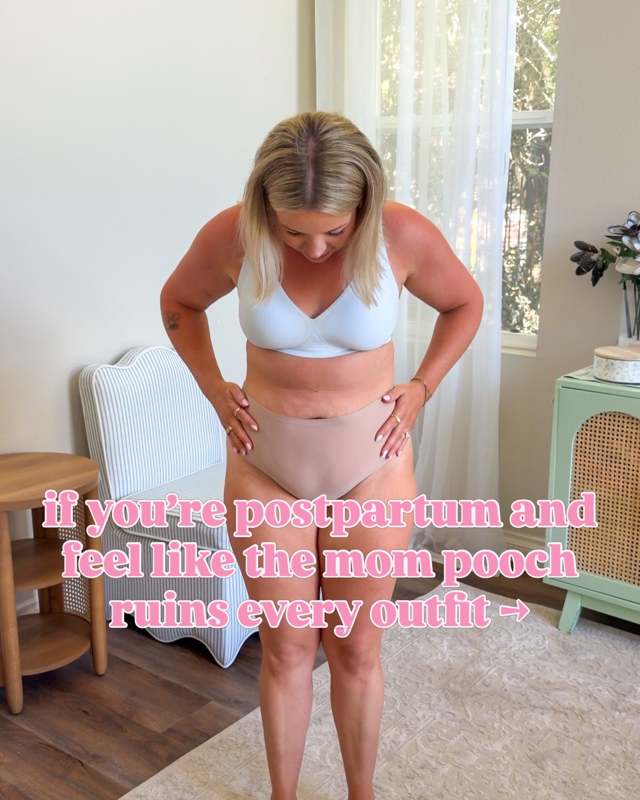 🤍say “169” to shop🤍 these postpartum outfits are perfect for summer and they are flattering on the mom pooch 👏🏼🙌🏼 we don’t hate her, we just don’t want anyone to see her 🤣😵‍💫 #postpartumstyle