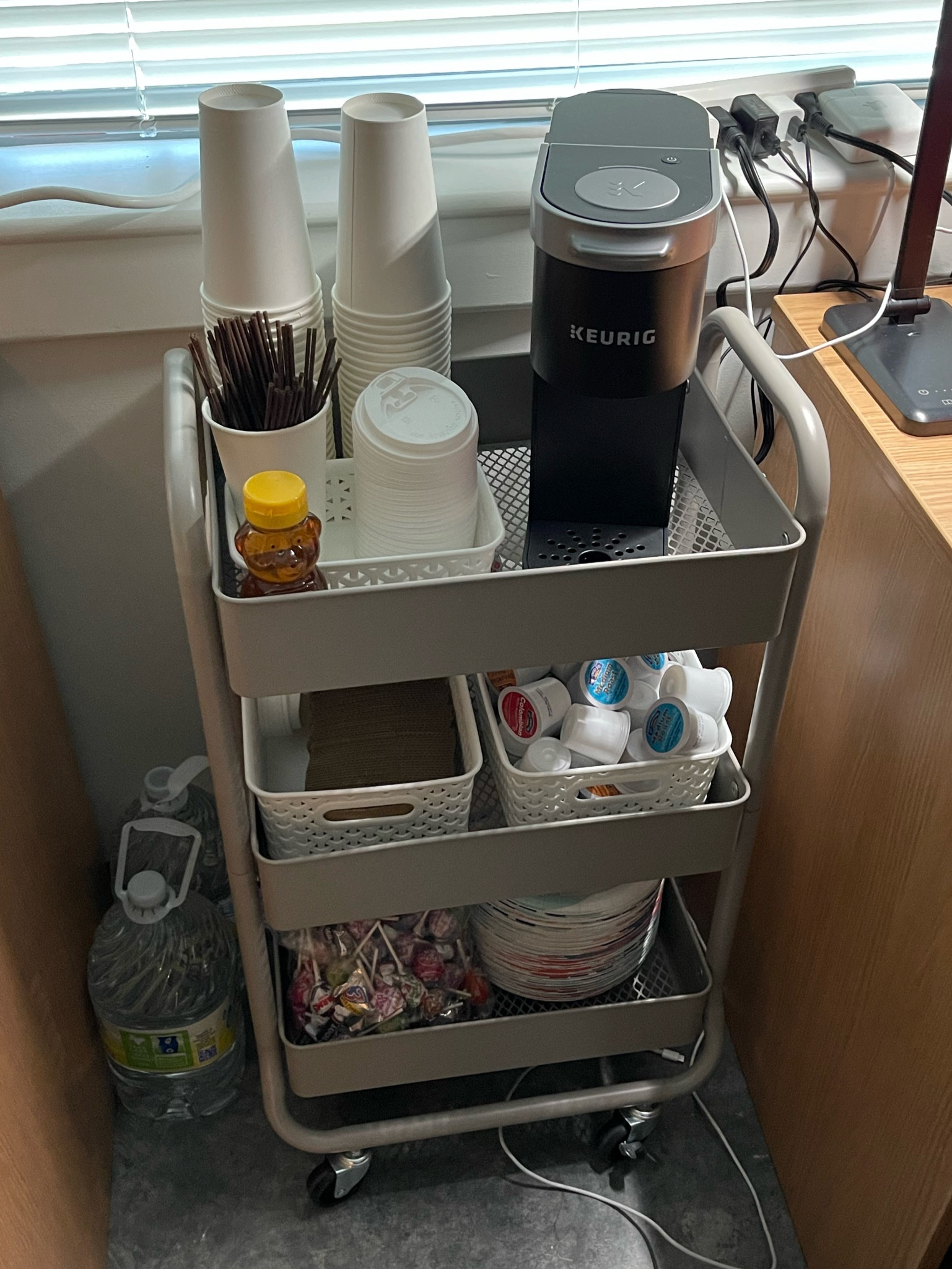 I put together this coffee cart for my sons college dorm and he’s been putting it to good use everyday. ☺️

#LTKhome #LTKBacktoSchool