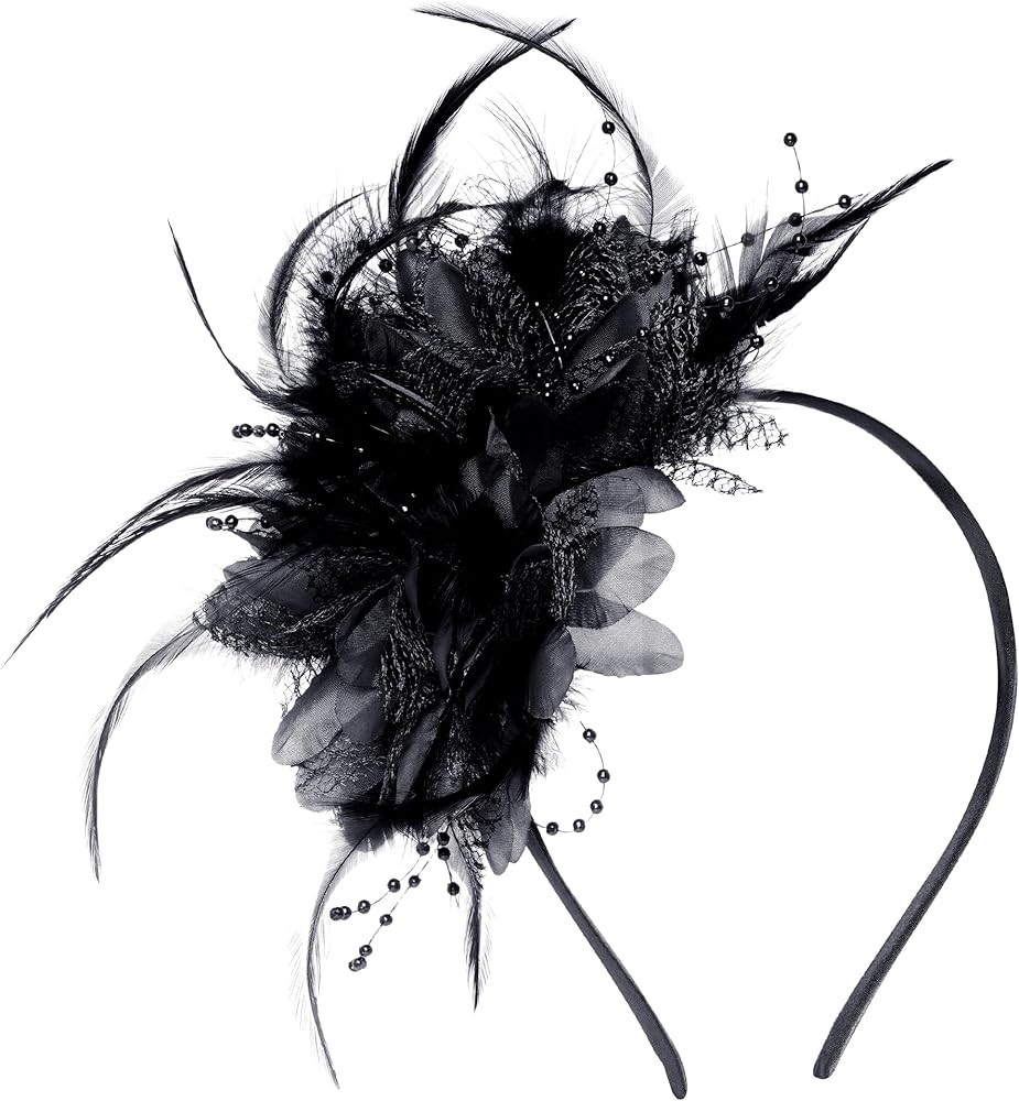 Pistha Womens Fascinators Hats Tea Party Hats Headband for Women Dresses | Amazon (US)
