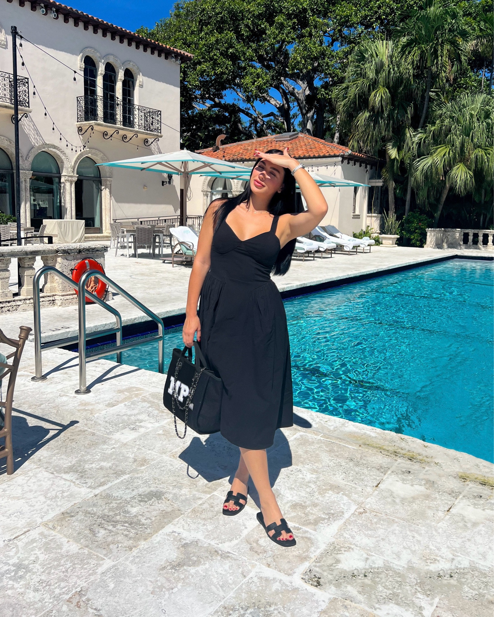 The perfect black midi sundress for only $36🌹😍 Wearing a size 2 and that’s with it fitting slightly loose. For reference, I am 5’4 and 132lbs! 

#LTKfindsunder50 #LTKstyletip #LTKHolidaySale