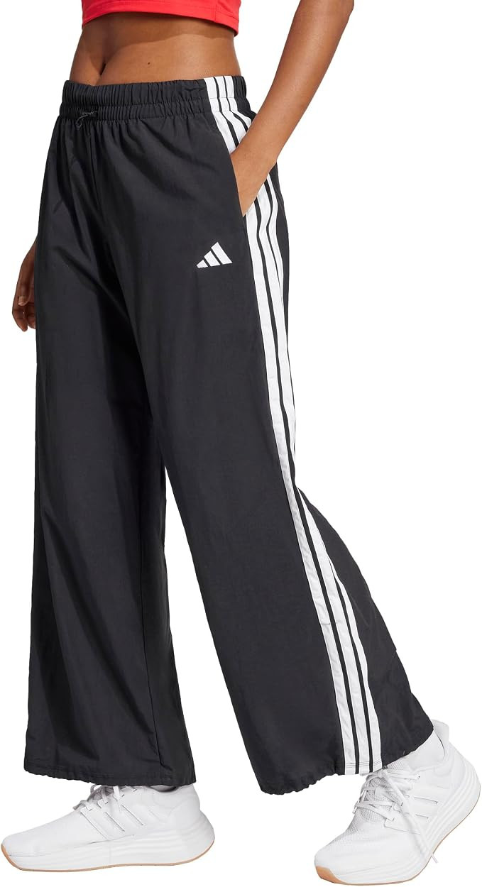 Adidas Women's Essentials 3-Stripes Woven Parachute Pants | Amazon (CA)