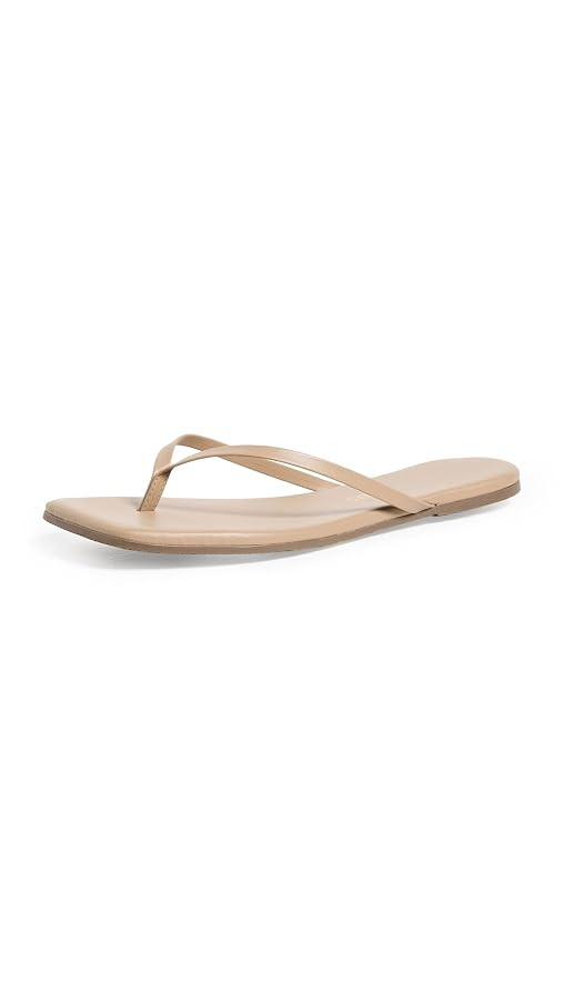 TKEES Women's Square Toe Lily Flip Flops | Amazon (US)