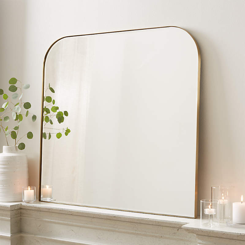 Edge Black Arch Wall Mirror + Reviews | Crate and Barrel | Crate & Barrel