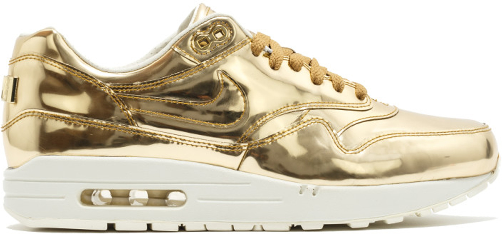Nike Air Max 1 Liquid Gold (Women's) Sneakers in Metallic Gold/Sail | StockX