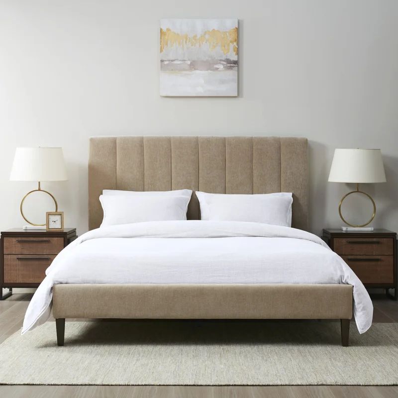 Catalina Channel Tufted Upholstered Platform Bed | Wayfair North America