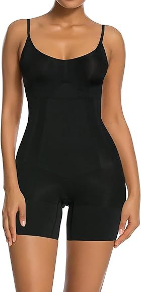 Bodysuit for Women Tummy Control Shapewear Mid-Thigh Seamless Full Body Shaper | Amazon (US)
