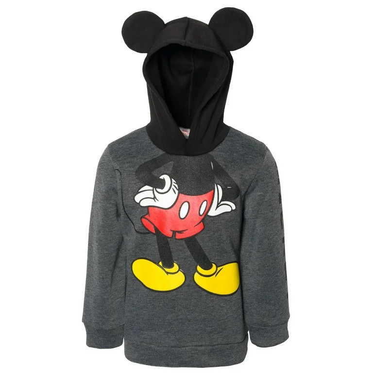 Disney Mickey Mouse Big Boys Fleece Cosplay Pullover Hoodie Toddler to Big Kid | Walmart (US)