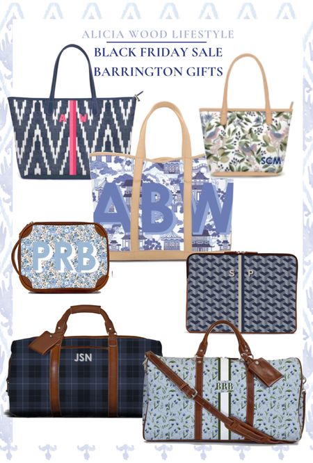 The best monogram, tote bags and duffel bags, monogrammed travel accessories up to 25% off with code jingle25

#LTKsalealert #LTKCyberweek #LTKGiftGuide