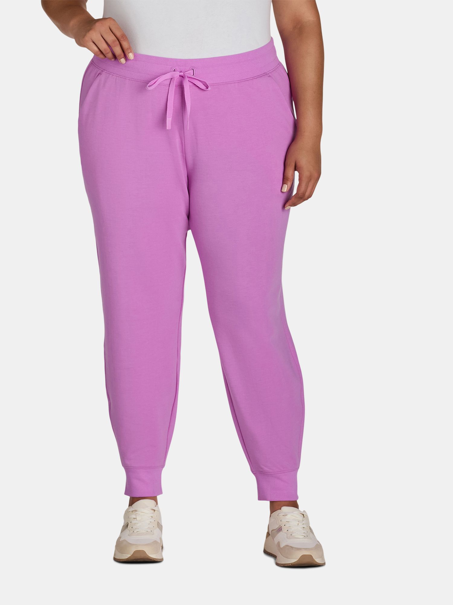 Athletic Works Women's Plus Super Soft Jogger 2 Pack, Sizes 1X-4X | Walmart (US)