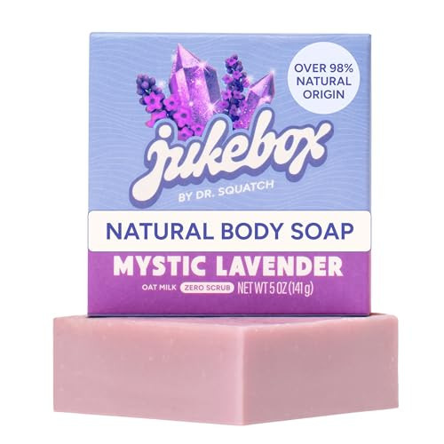 JUKEBOX Natural Women’s Bar Soap – Creamy Lather – Shower & Bath Soap, Crafted Using Cold Process With Natural Oils – No Harsh Ingredients – Mystic Lavender, 5oz | Amazon (US)