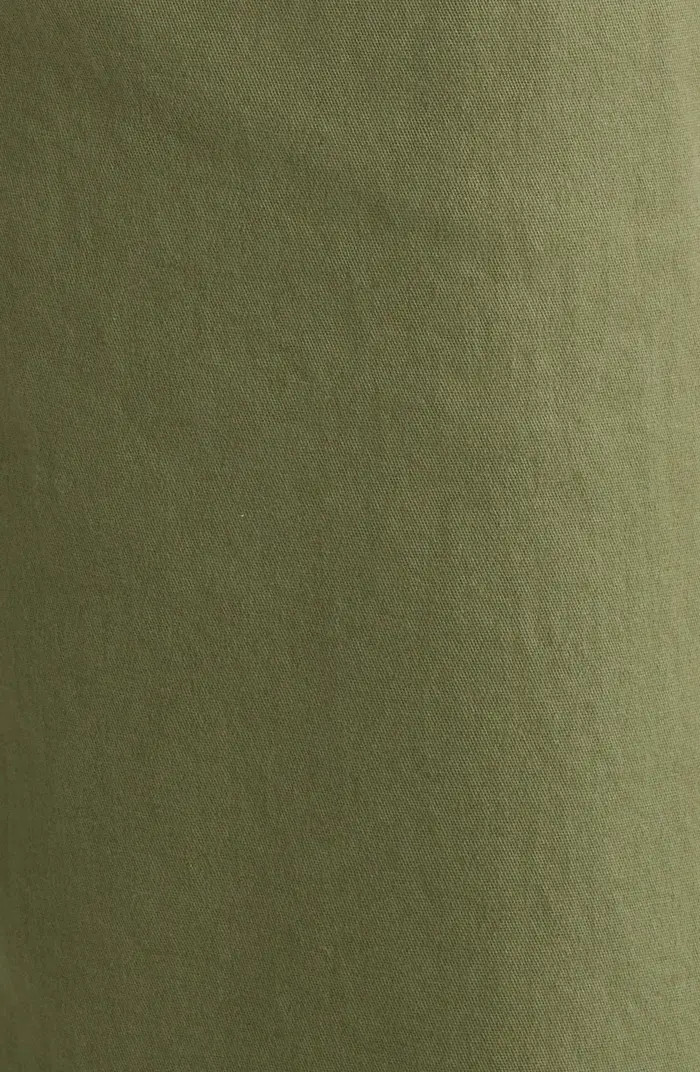 Caslon® Wide Leg Cotton Stretch Twill Ankle Pants | Nordstrom | Nordstrom