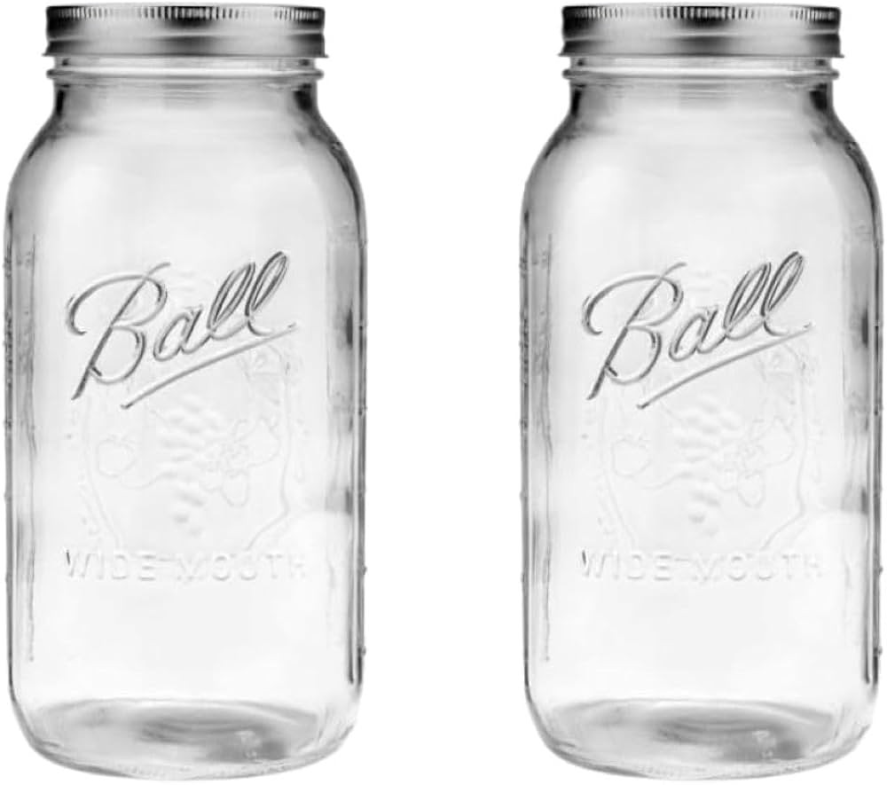 Ball 64 ounce Jar, Wide Mouth, Set of 2 | Amazon (US)
