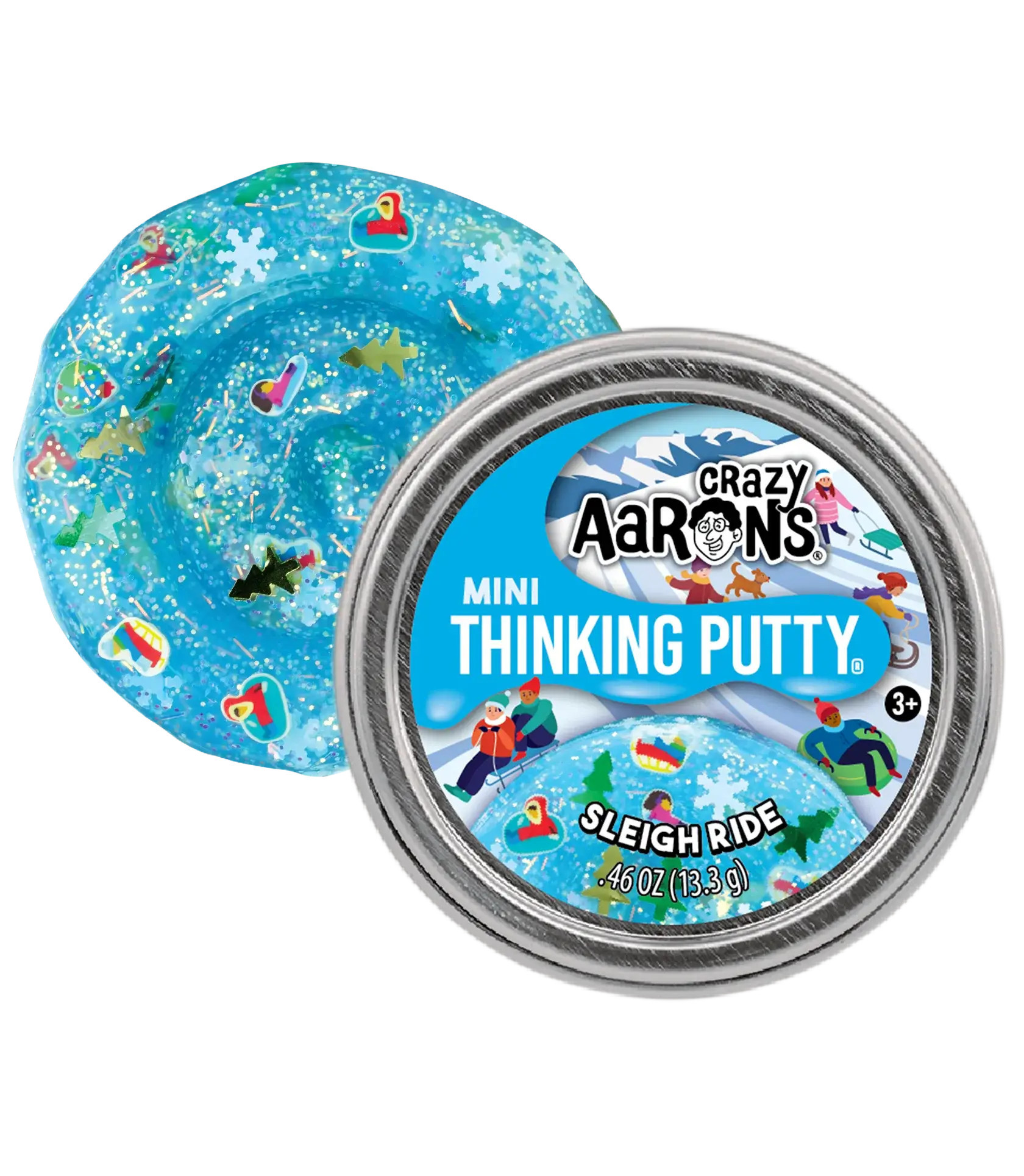 Crazy Aaron's - Mini Sleigh Ride - 2" Thinking Putty Tin | Jones & Daughters
