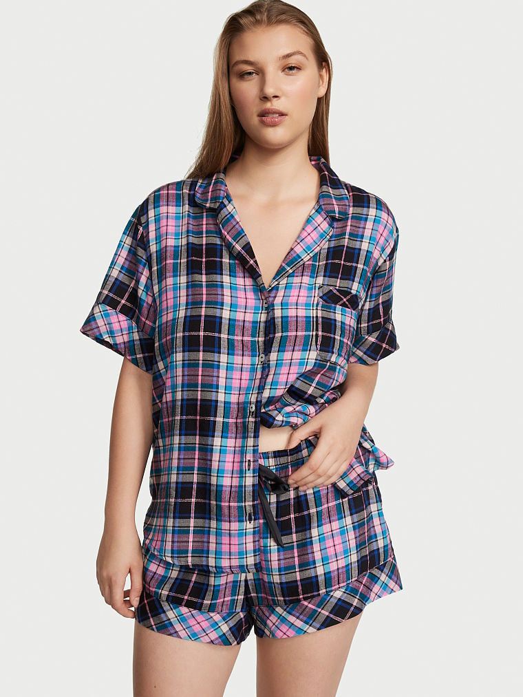 Flannel Short Pajama Set | Victoria's Secret (US / CA )