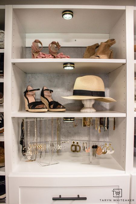 Accessory organization


Modern closet  closet organization  shoe organization  jewelry display  tarynwhiteakerr

#LTKHome