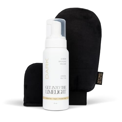 Get Into The Limelight Original, Dark Starter Kit with Self Tanning Mousse Plus Body and Face Applicator Mitts, Develops in 8+ Hours | Amazon (US)