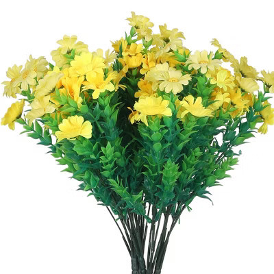 REGALWOVEN Wedding Home Decoration Artificial Daisies Flowers 13.8" 6 Pcs Yellow | Target