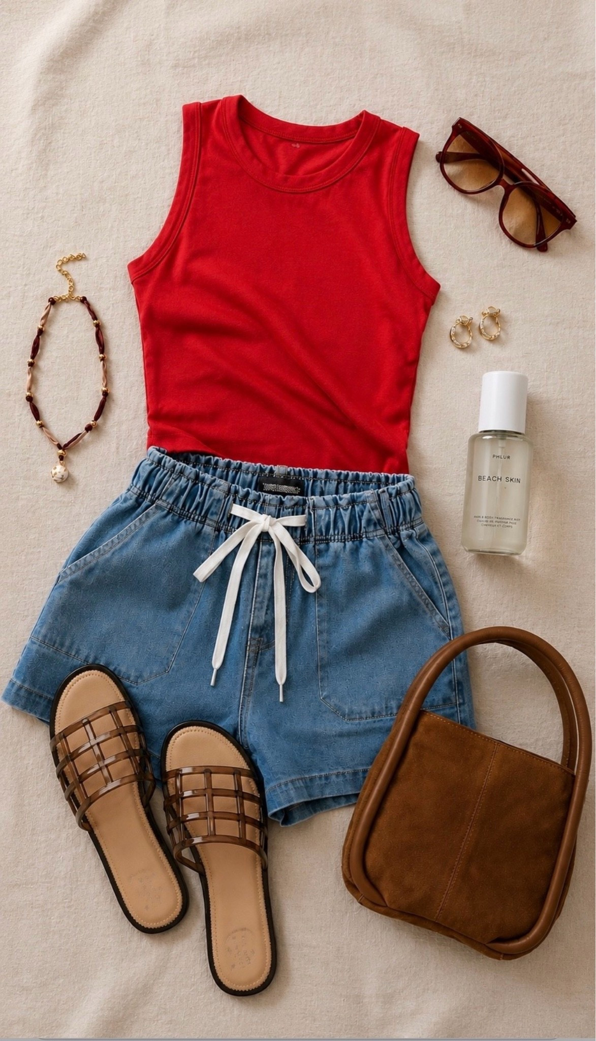 🤍 Elevated outfit inspo with my absolute FAVORITE tank top from Free People! It’s under $40🙌🏼 paired with these cute drawstring Amazon shorts and elevated accessories.

#LTKootd #LTKdayinmylife #LTKgrwm