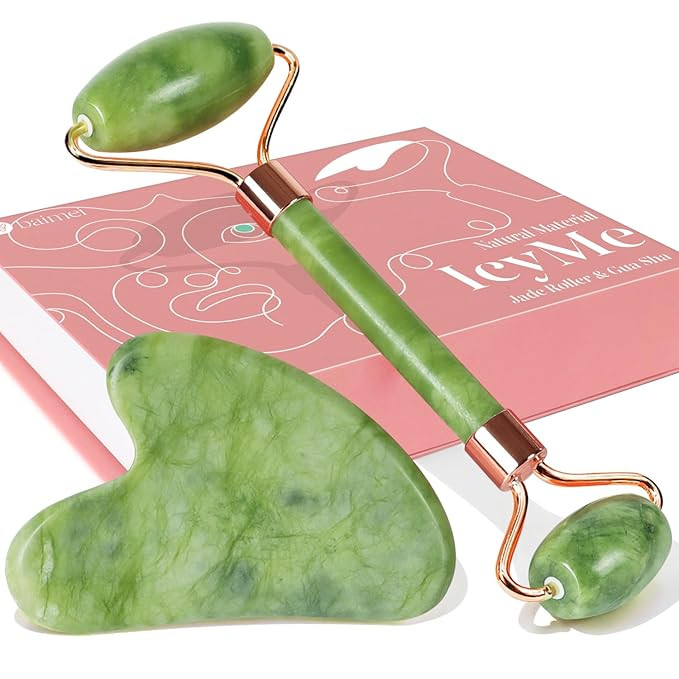 BAIMEI Gua Sha & Jade Roller Facial Tools Face Roller and Gua Sha Set for Skin Care Routine and P... | Amazon (US)