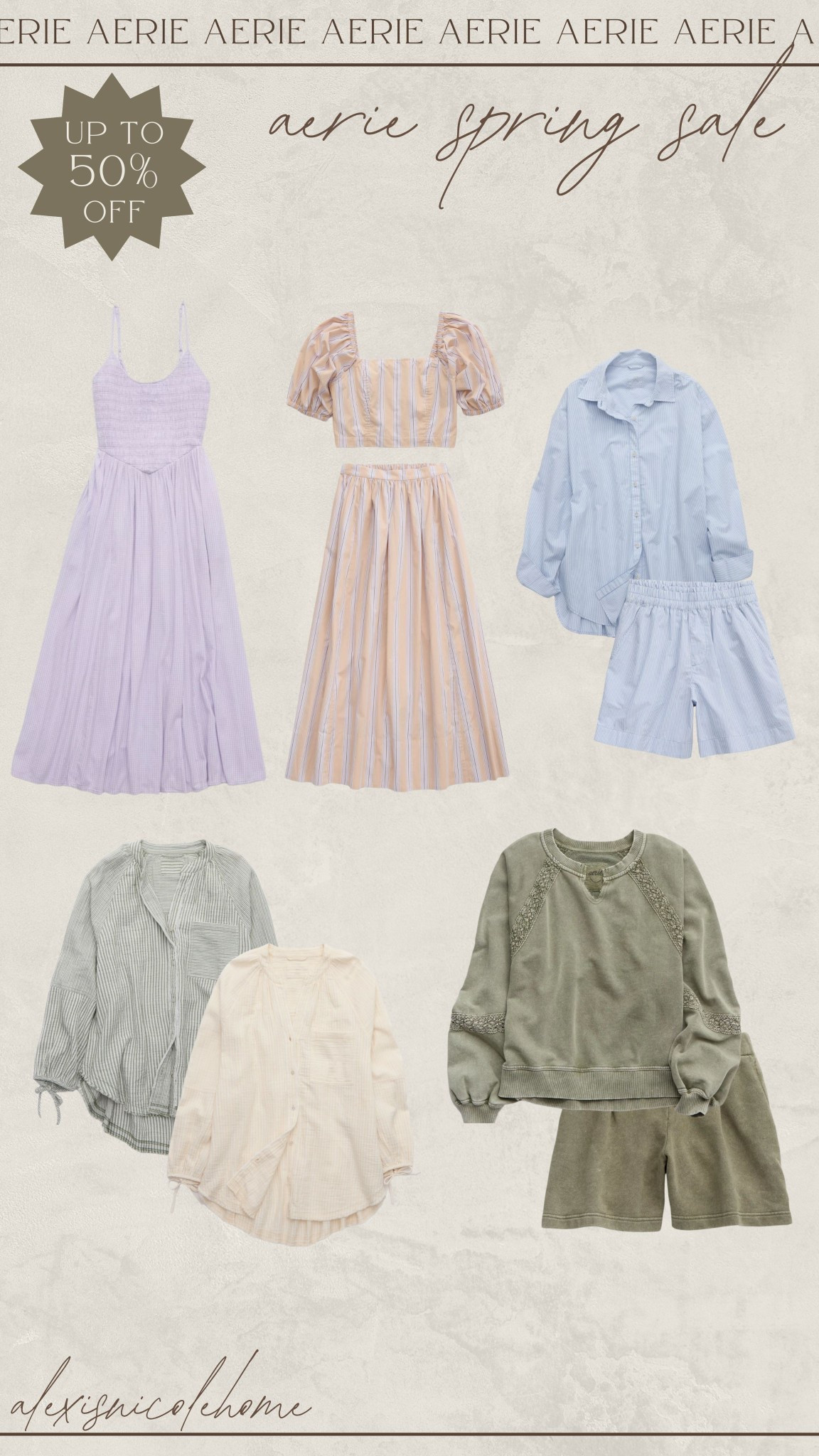 Aerie on sale 😍 that purple gingham dress -- I have and love! 

#LTKFindsUnder50 #LTKSaleAlert #LTKSpringSale