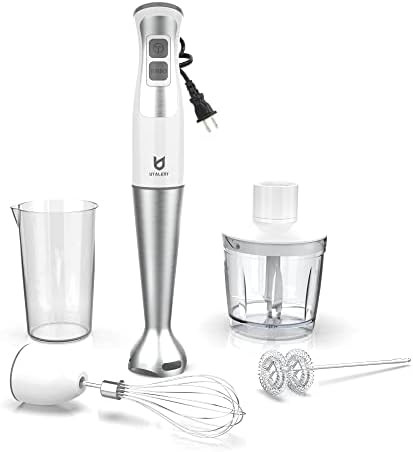 Immersion Hand Blender, UTALENT 5-in-1 8-Speed Immersion Blender with 500ml Food Grinder, 600ml C... | Amazon (US)