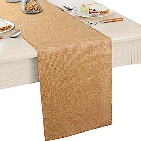 Burlap Table Runner 12" X 108''- Rustic Wedding Decoration Table Runner Decoration - Dining Table... | Amazon (US)
