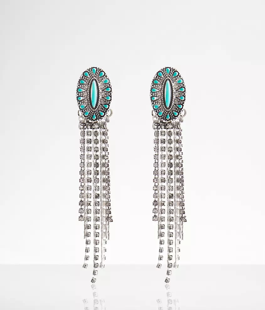 Turquoise Fringe Earring | Buckle