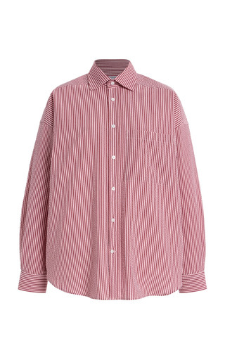 The Weekend Striped Cotton-Seersucker Shirt | Moda Operandi (Global)