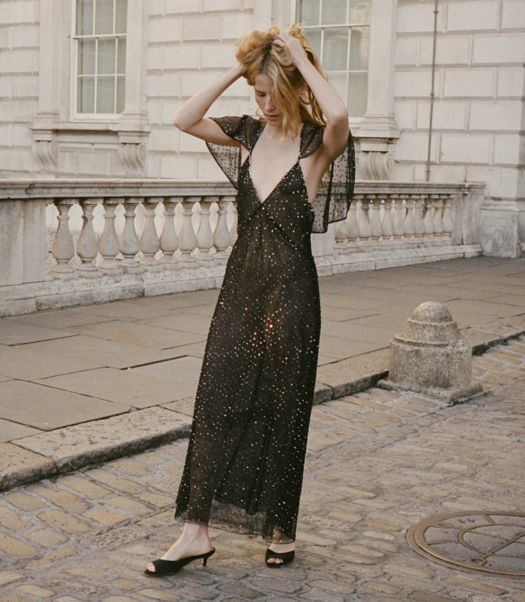 Alphena Dress - Black | DÔEN | DOEN