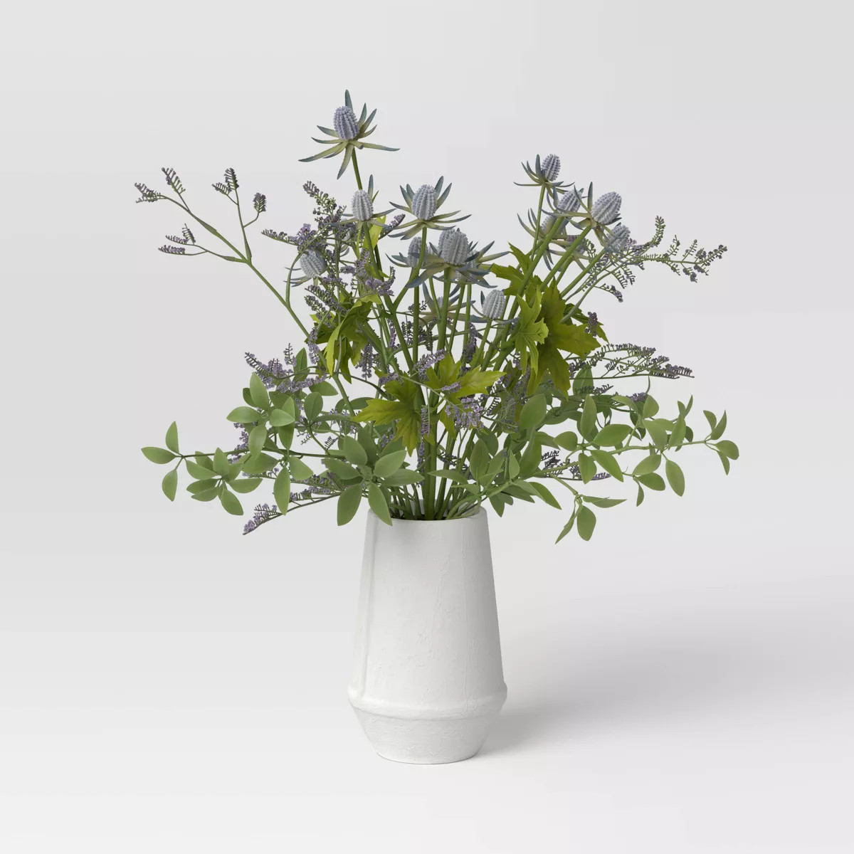 Thistle and Lavender Arrangement - Threshold™: Indoor Ceramic Potted Faux Floral Decor | Target