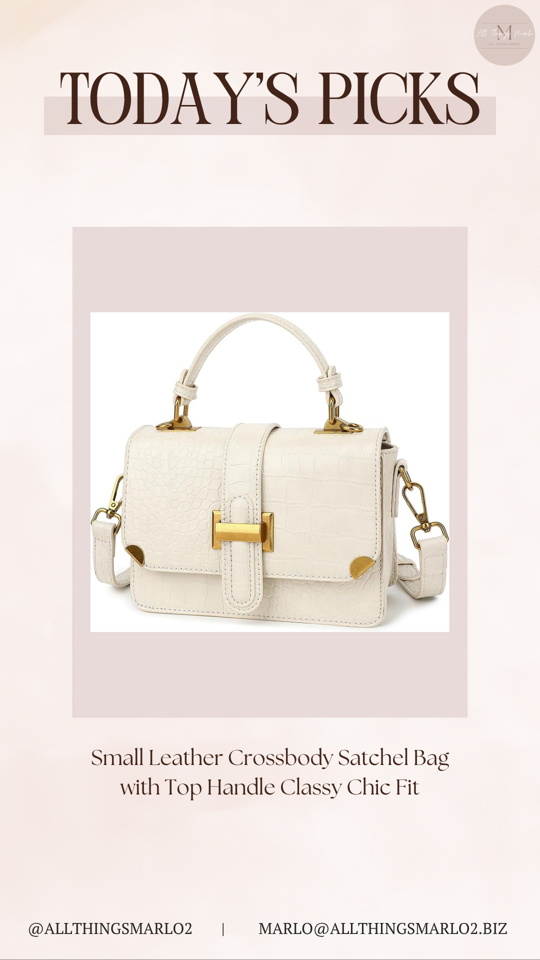 Small Leather Crossbody Satchel Bag with Top Handle Classy Chic Fit 

 #LTKSeasonal #LTKWorkwear #LTKTravel