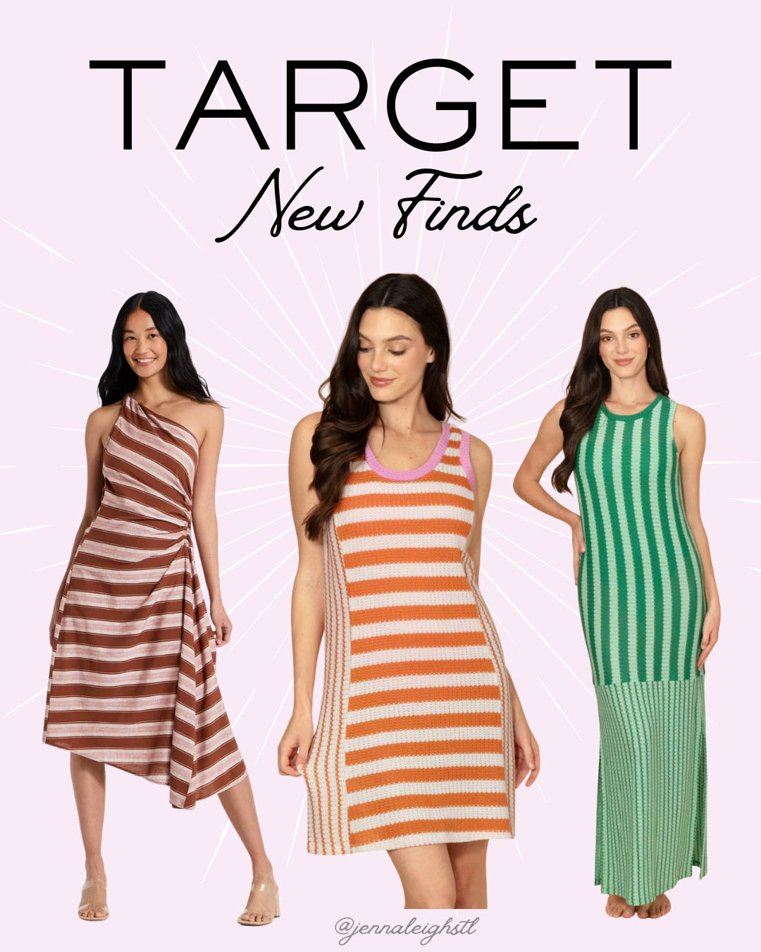 Stripes are taking over Target, and I am here for it! These new finds are so good, from the Solid & Striped crochet mini dress and green crochet maxi dress to the gorgeous A New Day ruched side pleated midi dress. They are perfect for vacations, brunch, and all your summer events. 

 #LTKootd #LTKSeasonal #LTKMidsize