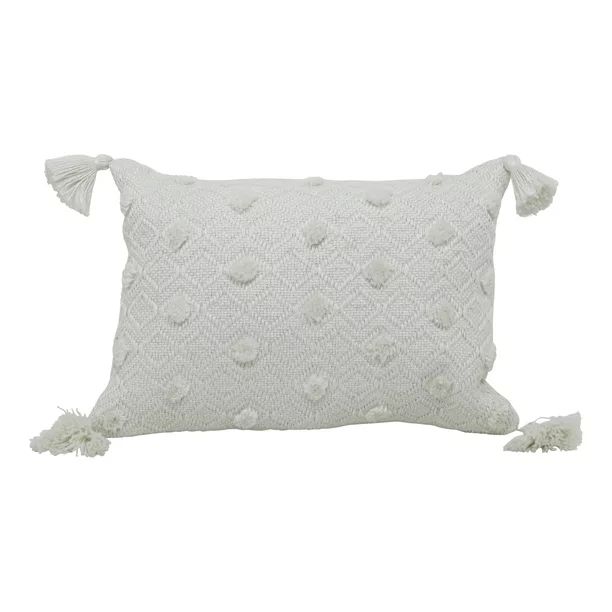 Better Homes & Gardens 13" x 19" Outdoor Toss Pillow, Ivory Woven | Walmart (US)