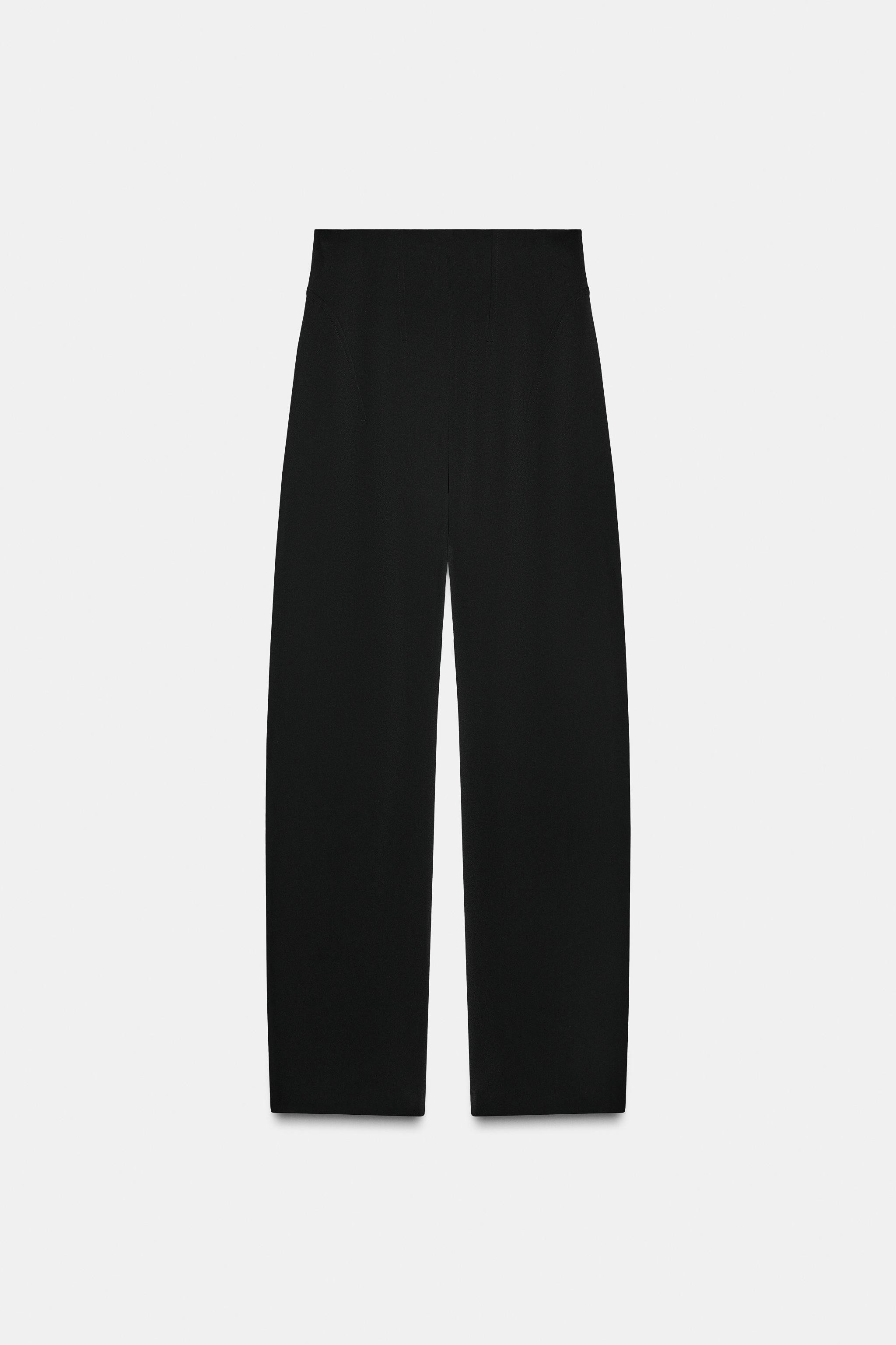 ZW COLLECTION HIGH-WAISTED ZIP PANTS | Zara US