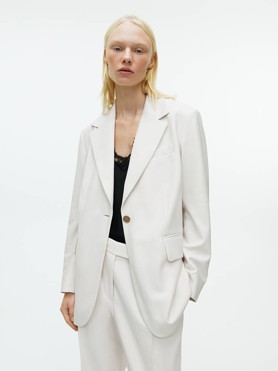Oversized Wool Twill Blazer | ARKET (US&UK)