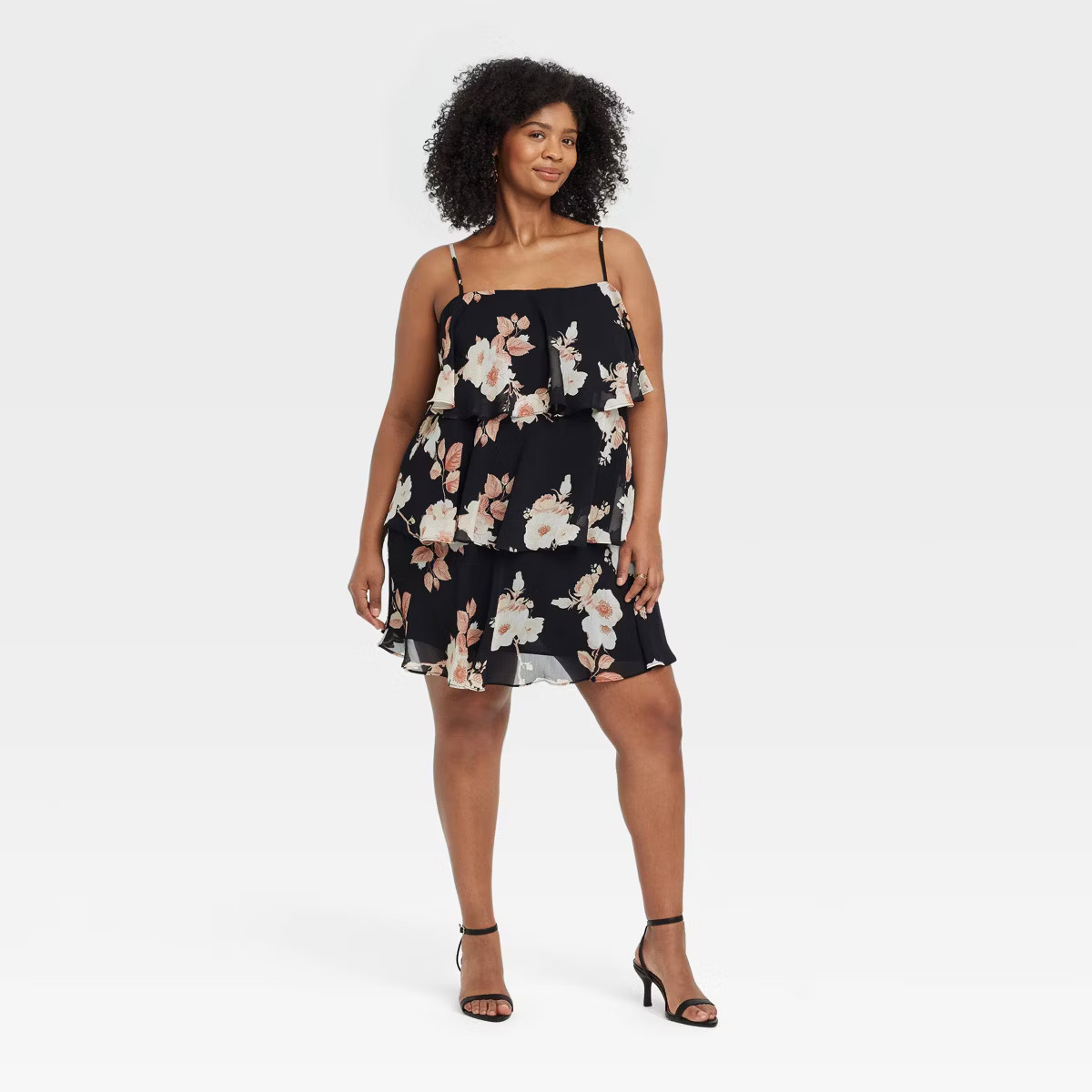 Women's Tiered Ruffle Mini Shift Dress - A New Day™ | Target