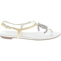 Chanel Sandals: White Shoes - Size 37.5 | ThredUp (US)