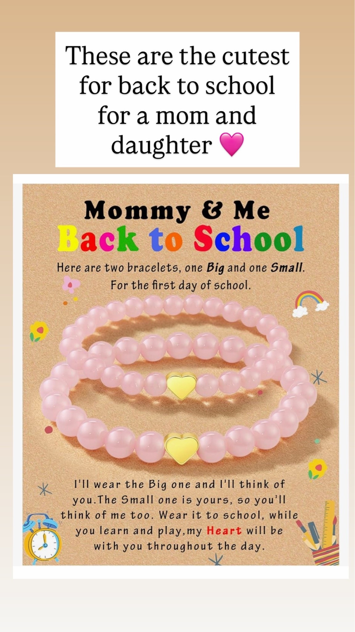 Mommy and Me back to school bracelets

#LTKKids