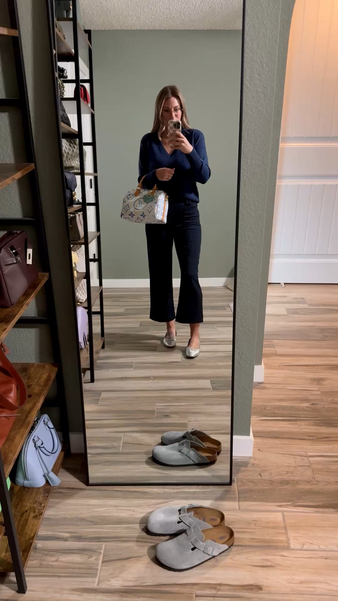 Affordable work outfit - the pants are stretchy and very comfortable. The sweater is very soft and runs slightly big. 
I’m 5’6 137lbs 34DDD 
Wearing size 4 pants and size XS sweater. 

#LTKFindsUnder50 #LTKootd