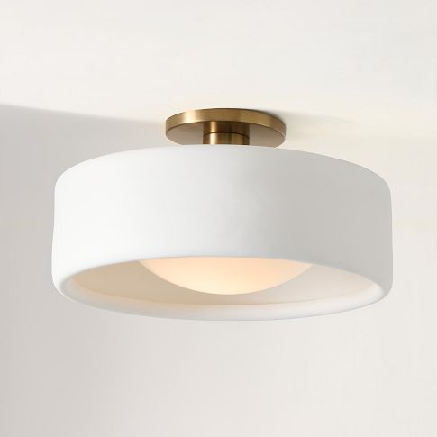 Anders Porcelain Flush Mount (5"–14") | West Elm (US)