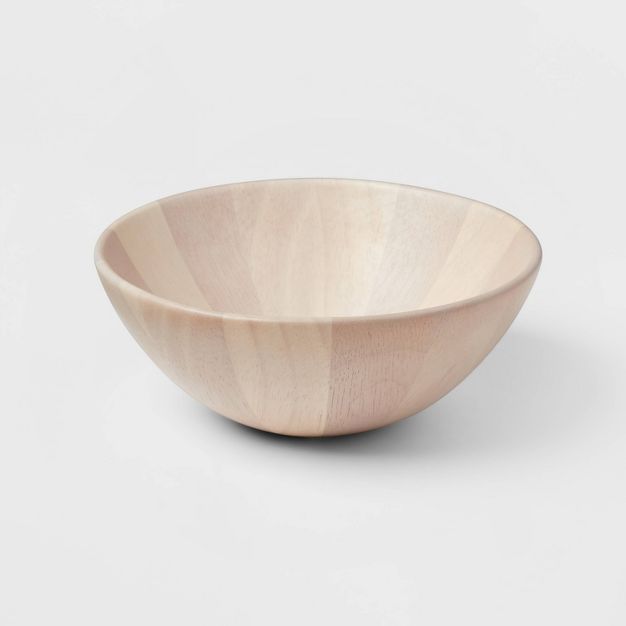 7oz Rubberwood White Washed Serving Bowl - Threshold™ | Target