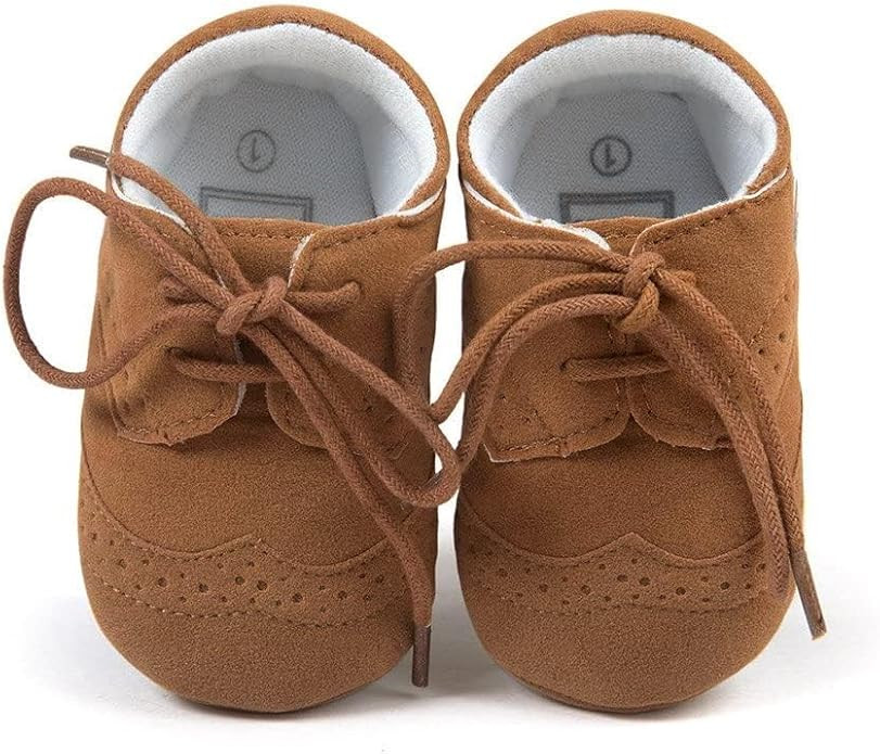 ESTAMICO Baby Boys Shoes Prewalker PU Sneakers | Amazon (US)