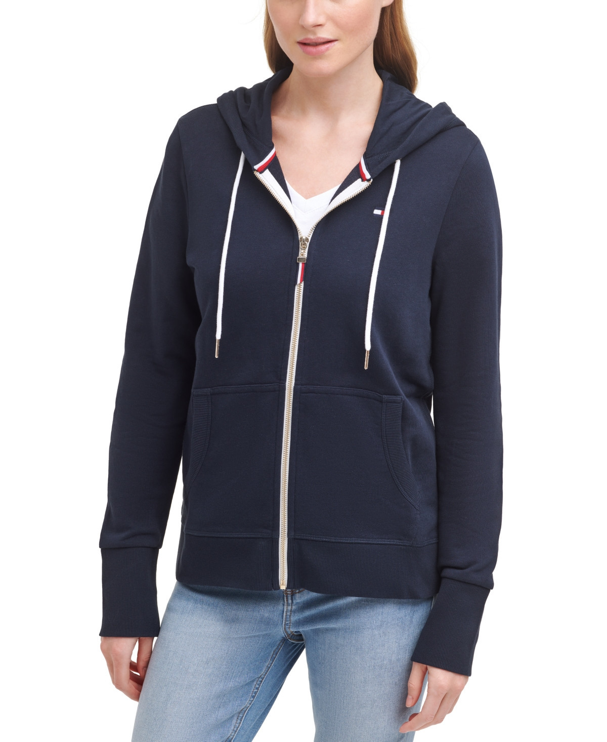 Tommy Hilfiger Women's French Terry Hoodie, Created for Macy's - Sky Captain | Macy's