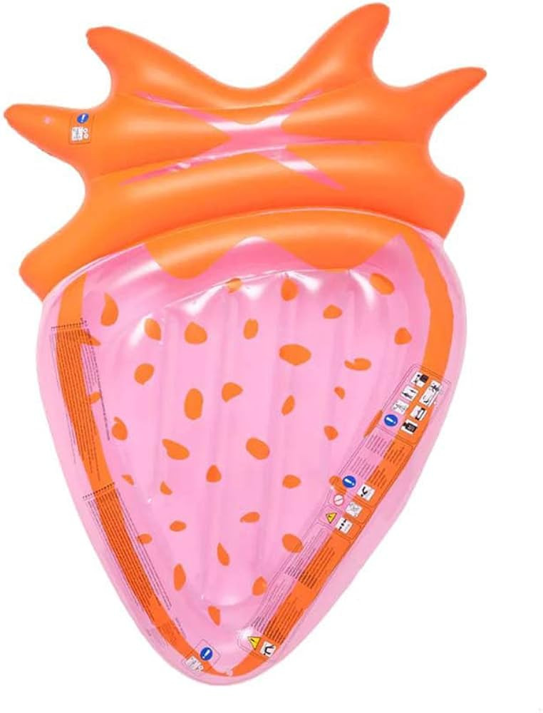 SUNNYLiFE Luxe Lie-On Float Strawberry - Giant Pool Float for Adults, Inflatable Sofa Pool, Tanni... | Amazon (US)