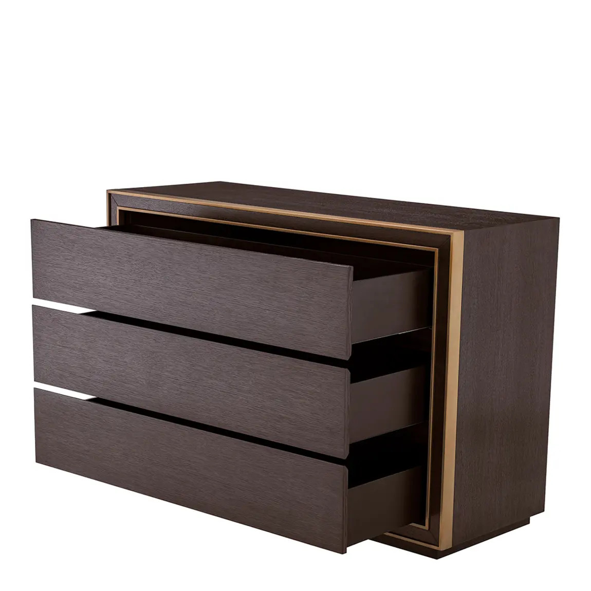 Camelot Drawer Dresser Small, Brown Oak Veneer | BrandAlley