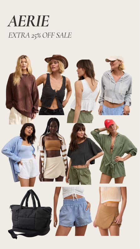Aerie is having an extra 25% off sale! These styles are so cute for the summer and they’re all on sale now!

Aerie, on sale, summer style, summer outfit, aerie sweater, crochet tops

#LTKfindsunder50 #LTKfindsunder100 

#LTKSeasonal