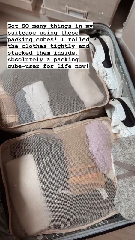 These packing cubes are a total game changer! I will pack this way for life now! 🤣 amazon packing cubes travel must haves travel essentials suitcase luggage set amazon finds 

#LTKtravel #LTKSeasonal #LTKfamily