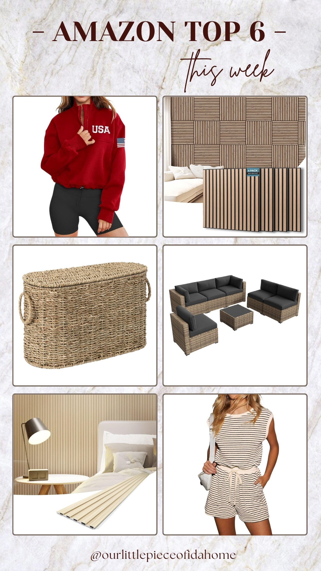 These were some of Amazon’s most loved finds this week, and I’m honestly not surprised. From the woven storage basket and outdoor patio set to the wood wall panels and easy summer outfit, everything feels practical, elevated, and easy to mix into everyday life.

I’m always drawn to pieces that make a home feel warmer and more finished without overspending, and these are such good examples of that. Everything is linked here.
@Amazon 

 #LTKU #LTKSaleAlert