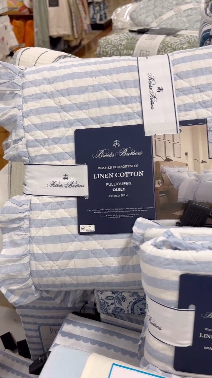 High quality dripped linen Brook brothers ruffle  bedding online
Coastal decor
Grandmillienal style 
TJMaxx
Marshals


#LTKsalealert #LTKstyletip